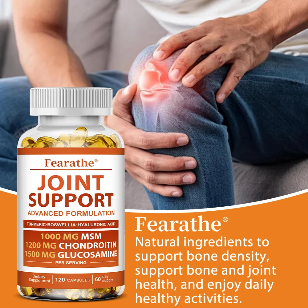 Joint Support - Glucosamine & Chondroitin & MSM,Joint Health Support, for Bone and Cartilage Health,120 Capsules