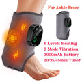 Electric Ankle Massager Hot Compress Vibration Ankle & Wrist Massage Wrap for Joint Protection Ankle Support Brace Wristband