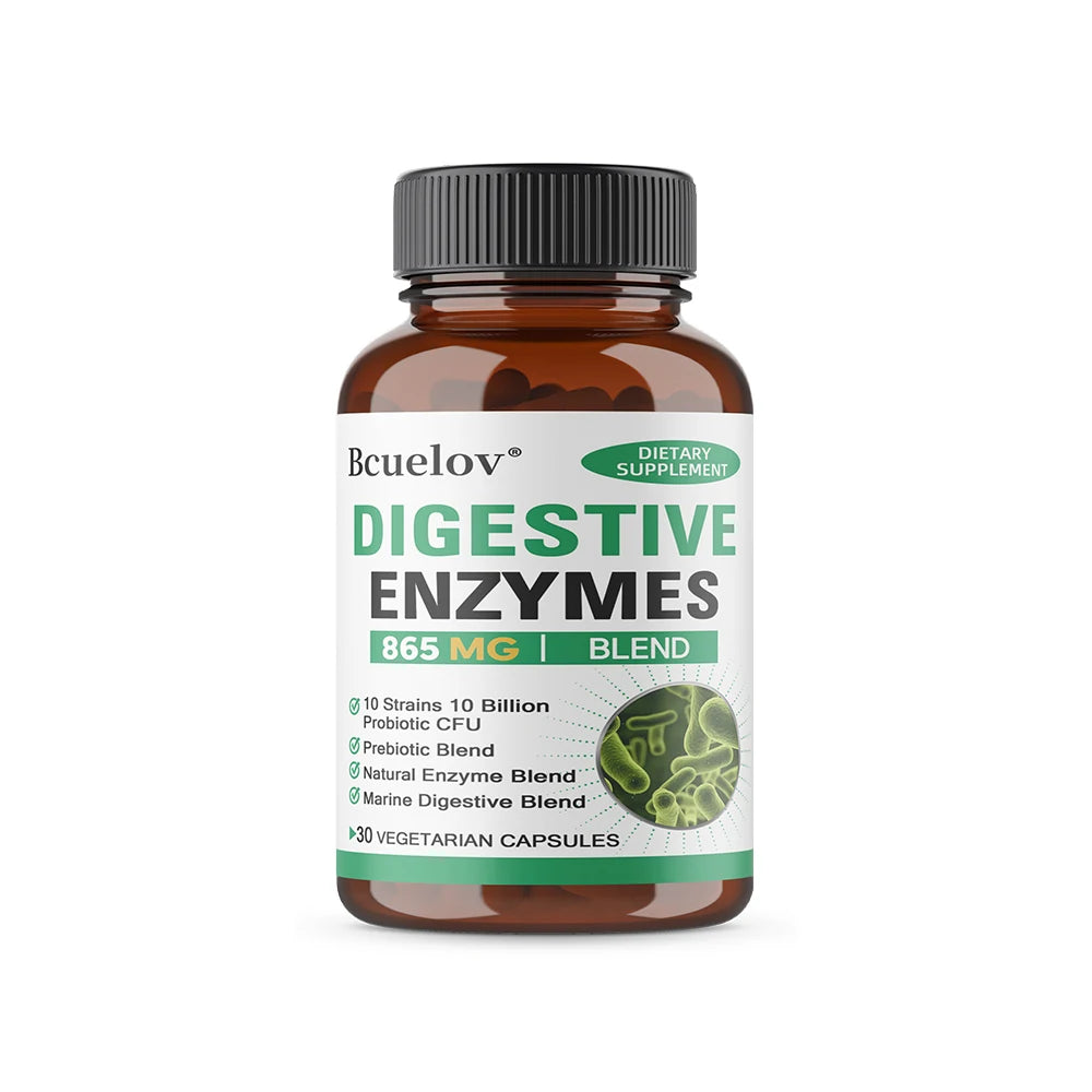 Digestive Enzymes Supplement - Digestion and Intestinal Health for Adults Men and Women, Promotes Nutrient Absorption