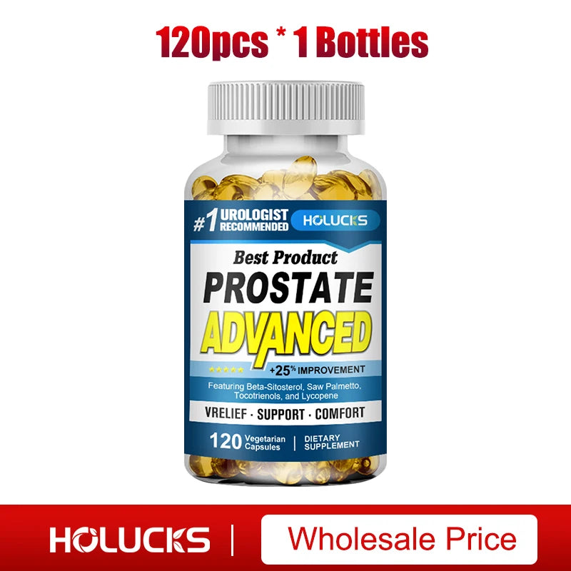 Prostate Advanced Supplement, Support Hair Health, Bladder Health, Reduce Nighttime Urination & Improve Daily Comfort for Men