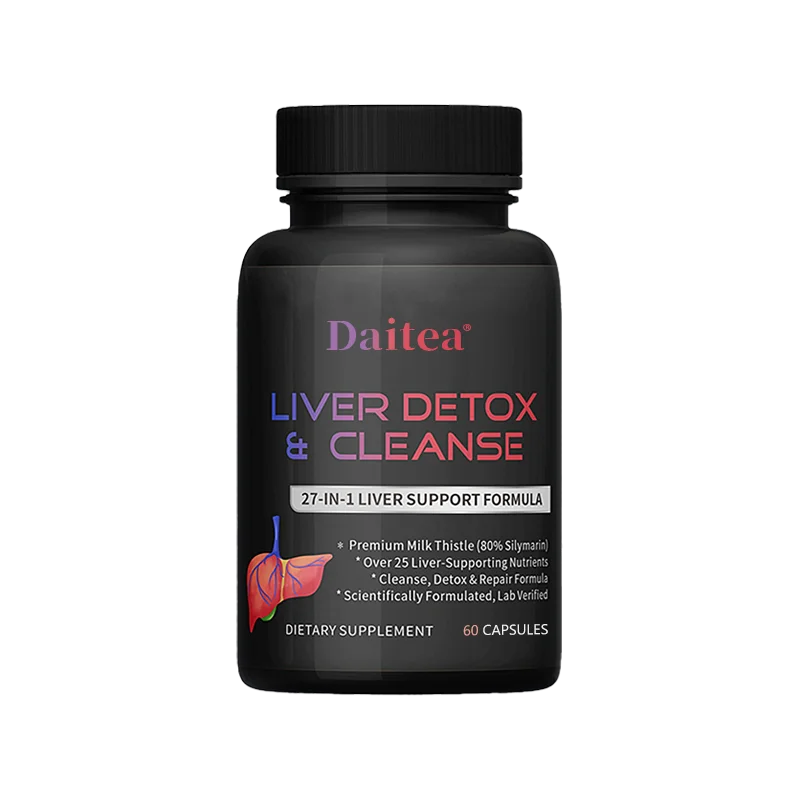 Liver Cleanse Detox Health Supplement With Milk Thistle Supports Healthy Liver Function Men & Women 30/60/120 Capsules