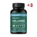 Advanced Multi Collagen with Vitamin C, Hair Skin and Nails Health Vitamins for Women and Men - with Types I II III V X