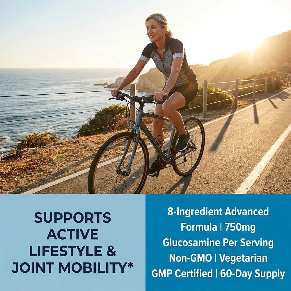 Glucosamine Chondroitin MSM | Joint Support Supplement Bone Health Support Flexibility & Cartilage Maintenance for Men & Woman