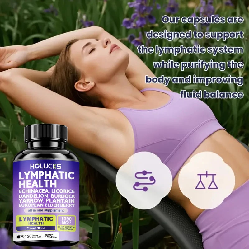 Buy 1 Get 1 Free! Premium Lymphatic Health Supplement, for Reduces Swelling, Boosts Immune Defense & Healthy Fluid Circulation