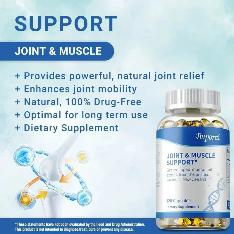 Joint and Muscle Support - Promotes Bone, Nerve and Heart Health, Protect Cartilage, Repair Joint Damage, Improve Flexibility