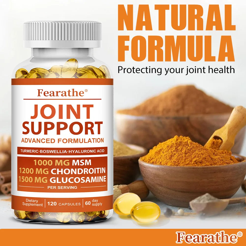 Joint Support - Glucosamine & Chondroitin & MSM,Joint Health Support, for Bone and Cartilage Health,120 Capsules
