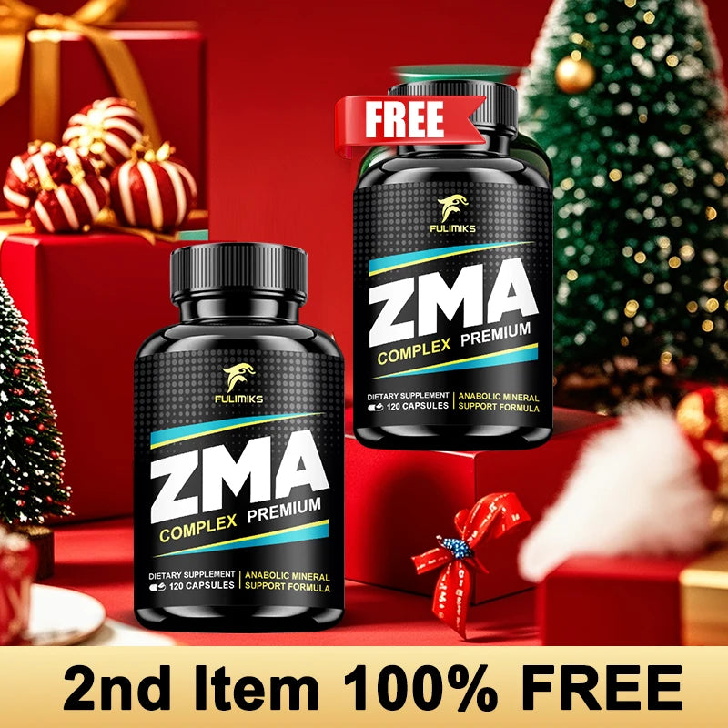 ZMA Supplements Capsules, with Zinc, Magnesium, Vitamin B-6, Support Energy, Overall Health, Joint, Suitable for Men & Women