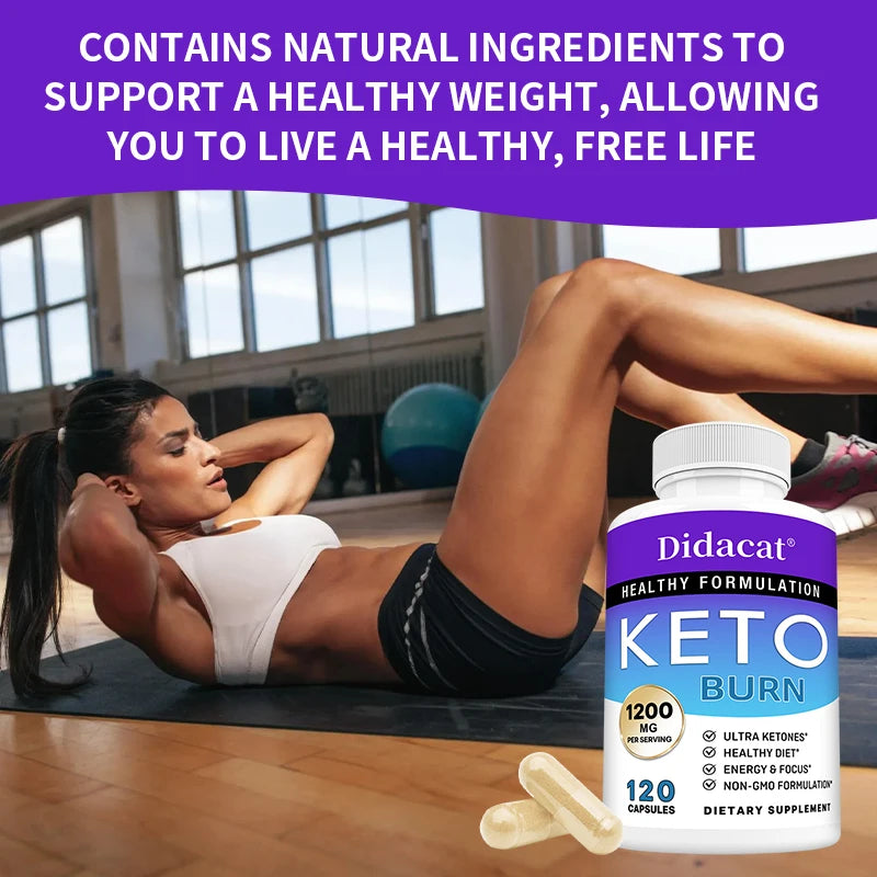 High Strength Ketone Supplement Capsules for Women and Men Loss Weight Management Detox Burning Fat Promate Digestion