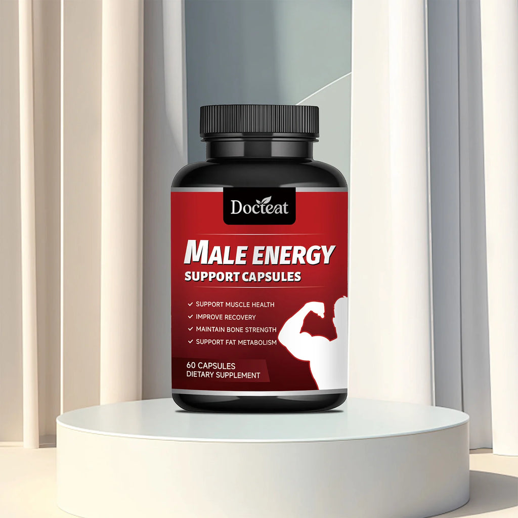 Docteat Organic Maca Root Power Tablets for Men Ginseng Pills Supplement for Health Energy