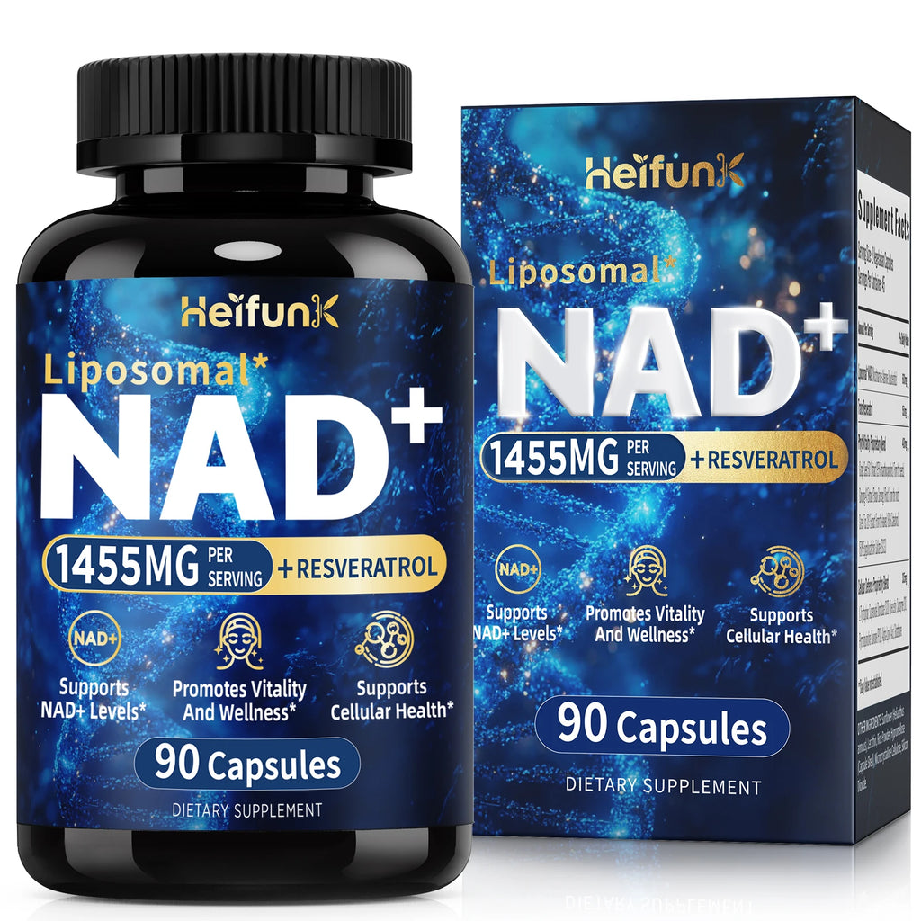 NAD+ Anti Aging Cell Booster Resveratrol Supplement Capsules with Niacinamide Support Cellular Health for Men & Women, Non-GMO