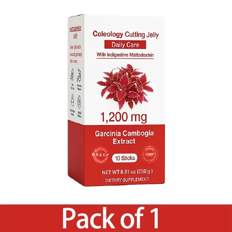 Korean Beauty Pomegranate Collagen Jelly Stick Dietary Fiber Supplement for Weight Management, Chia Seeds & Garcinia Cambogia