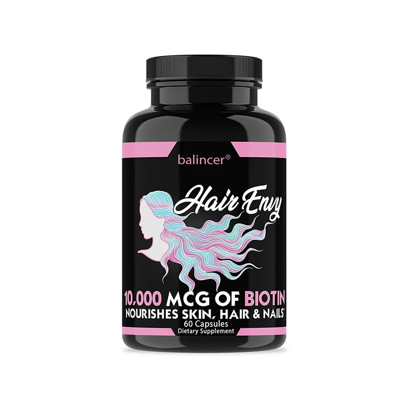 Hair, Skin & Nails Vitamin Supplement with Biotin, Keratin, Antioxidants, Supports Hair, Skin, and Nail Health for Women & Men