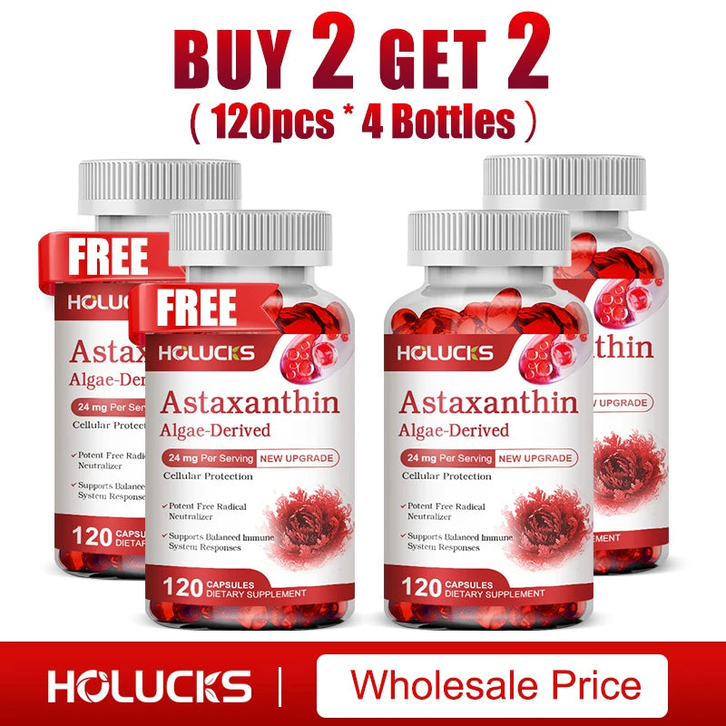 Astaxanthin 24mg Supplement, for Cardiovascular Health, Anti-aging,Support Eye,Skin,Joint, Heart & Immune Health, Antioxidant
