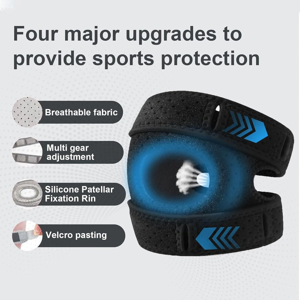 Breathable Patella Knee Band Sports Knee Support Brace Joint Protection Patella Strap For Men Women Running Fitness
