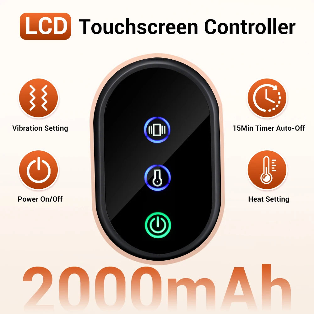 Cordless Heated Glove LED Light Hand Massager Rechargeable Hand Warmer for Wrist Finger Joint Relief Full Wrap Relaxation