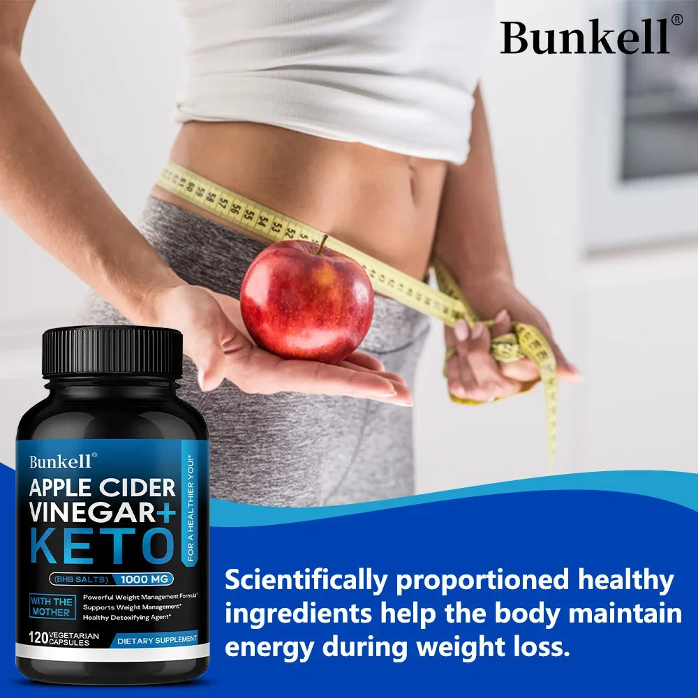 Apple Cider Vinegar Keto Capsules, Weight Management, Metabolism, Digestive Health, Detoxification Dietary Supplement