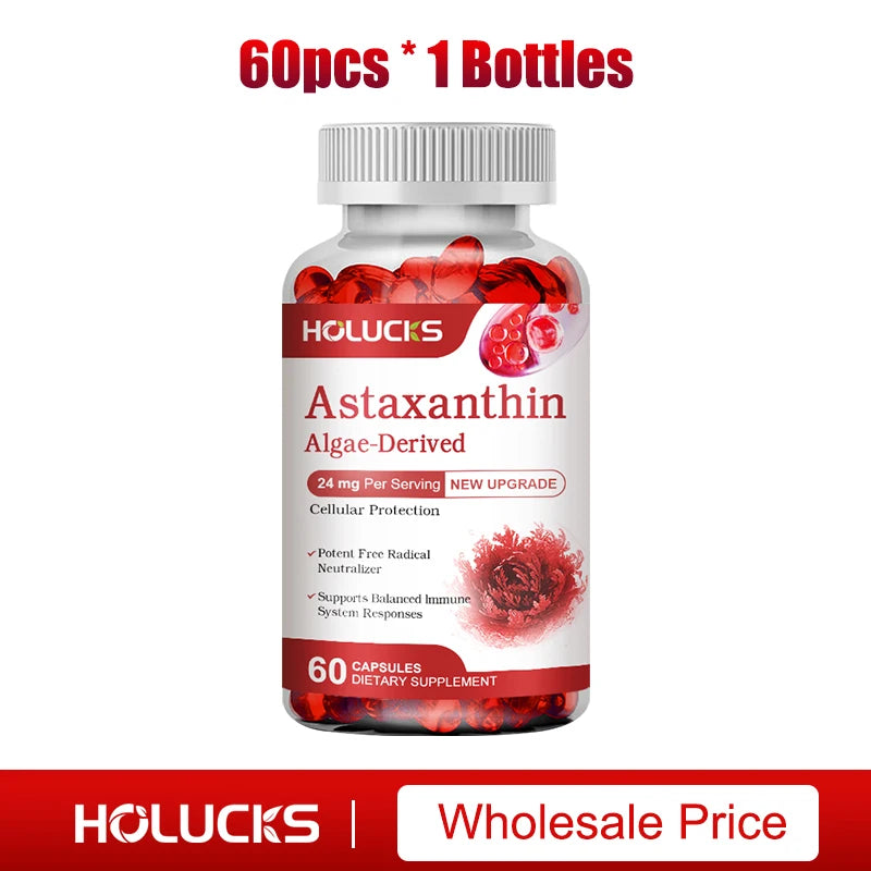 Astaxanthin 24mg Supplement, for Cardiovascular Health, Anti-aging,Support Eye,Skin,Joint, Heart & Immune Health, Antioxidant