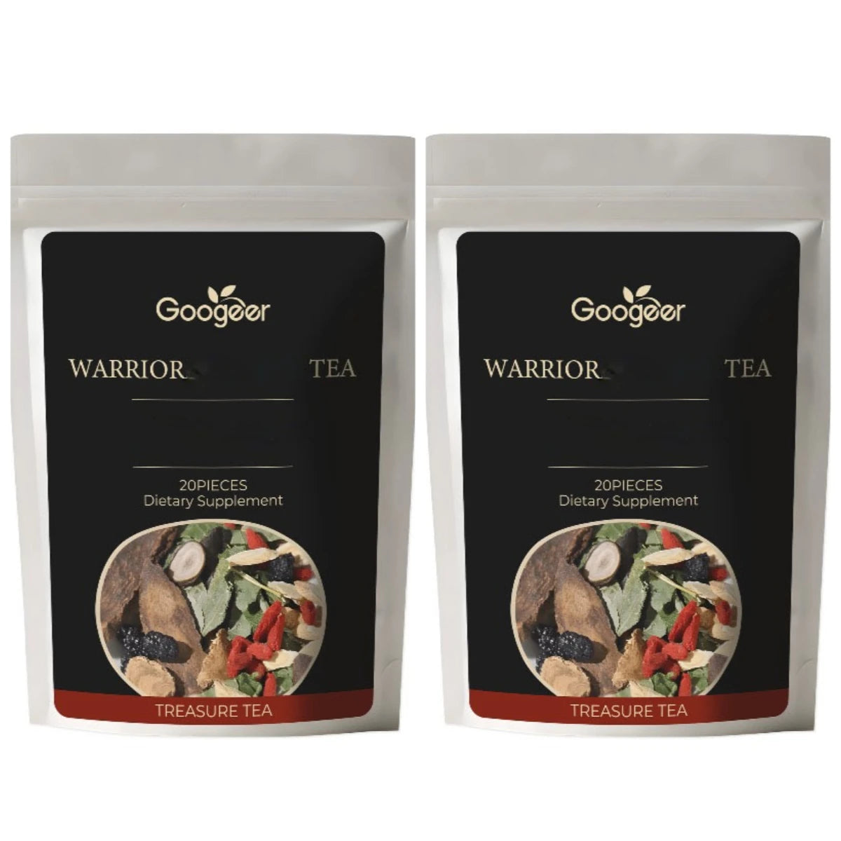 Googeer Botanical Herbal Supplement Blend 20 Bags with Black Mulberry Goji Berry Daily Wellness for Men
