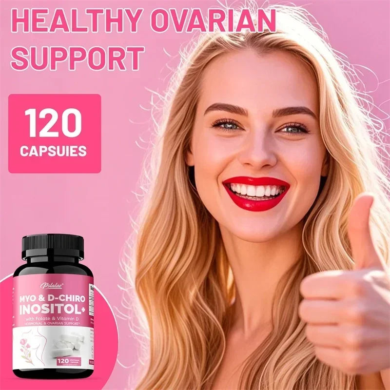 MYO & D-CHIRO INOSITOL - Rich in Vitamins, Supports Women's Health and Ovarian Function, Improves Immunity,Hormone Balance