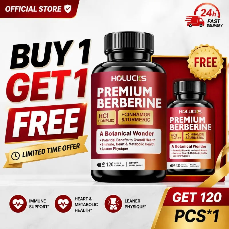 Berberine Supplements, with Cinnamon & Turmeric, Support Metabolic Health, Immune Balance & Wellness  for Daily Life