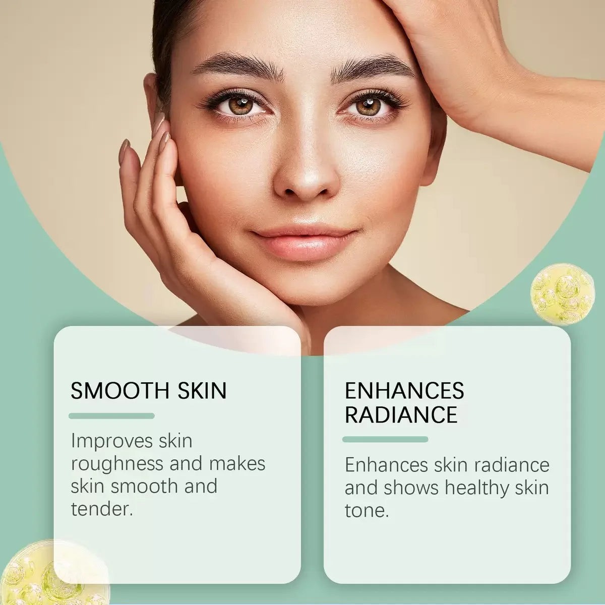 Vitamin C Essence Liquid (20% pure L-ascorbic acid, ferulic acid, vitamin E and hyaluronic acid), suitable for face and eyes,2PC