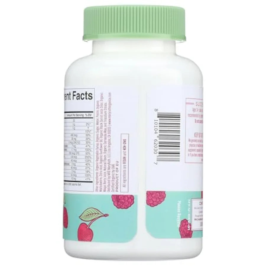 Multivitamin Gummies for Women Ages 14+ Immune Support Hair and Skin Health Reproductive Health Vitamin A C D E B6 B12 Biotin Z