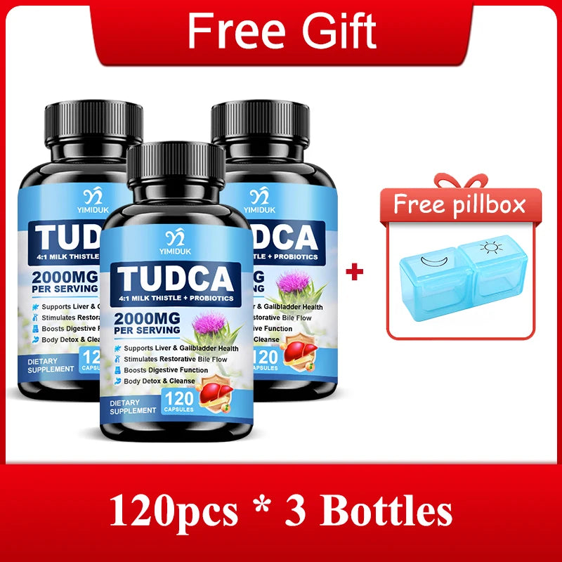 TUDCA Bile Salt Complex Supplement, Support Liver Detox & Anti-Aging, Digestive Health Immune System Men & Women