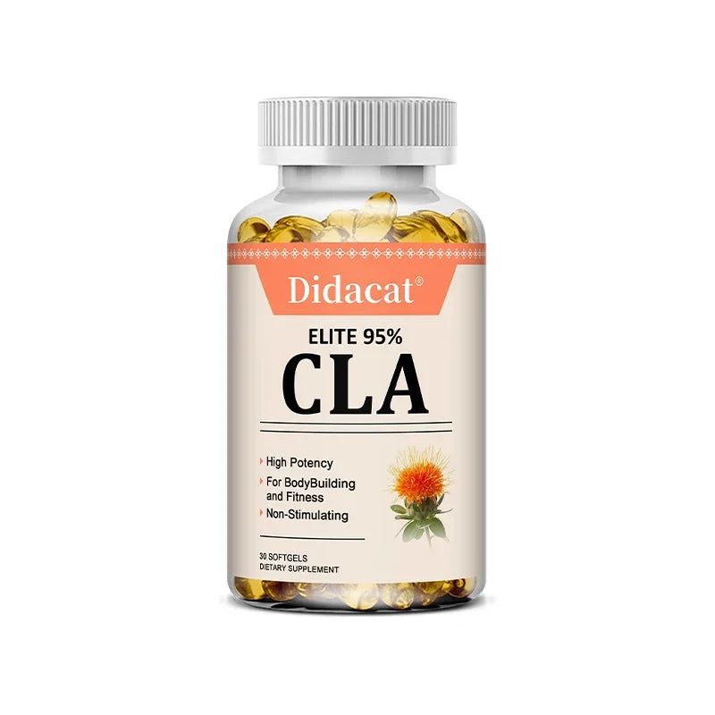 CLA Supplement, Supports Healthy Weight Management Lean Muscle Mass, 95% Active Conjugated Linoleic Acid, 30/60/120 Softgles