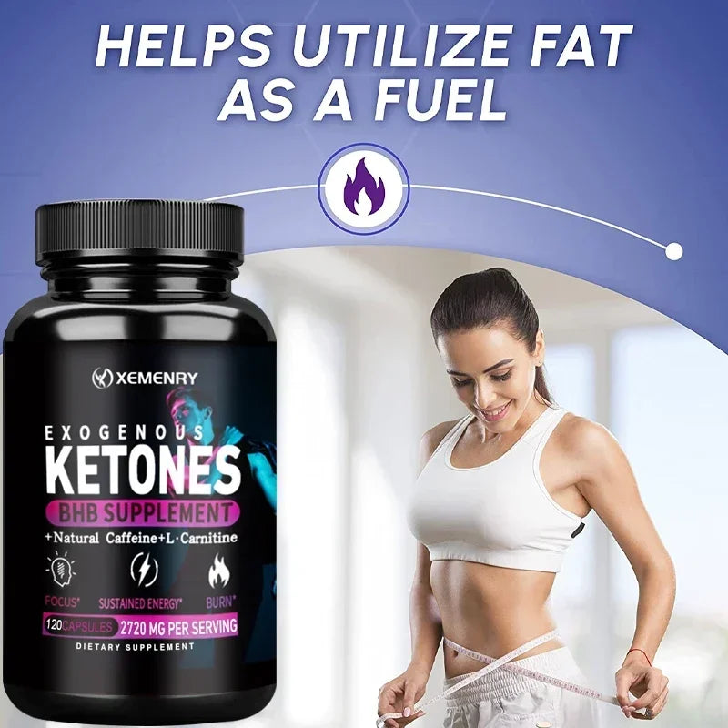 Keto BHB Exogenous Ketone - Fat Burning, Slimming, Appetite Suppressant, Weight Management Supplement, Boosts Metabolism