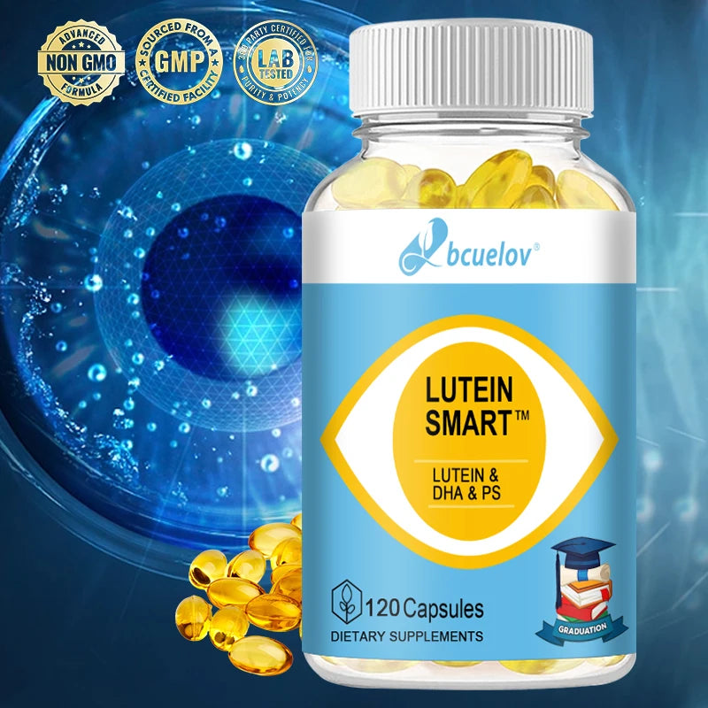 Lutein Ester Capsules - Algae & Flaxseed Oil, Plant-Based Eye Wellness Supplement, Supports Eye Comfort, Vision & Macula Health