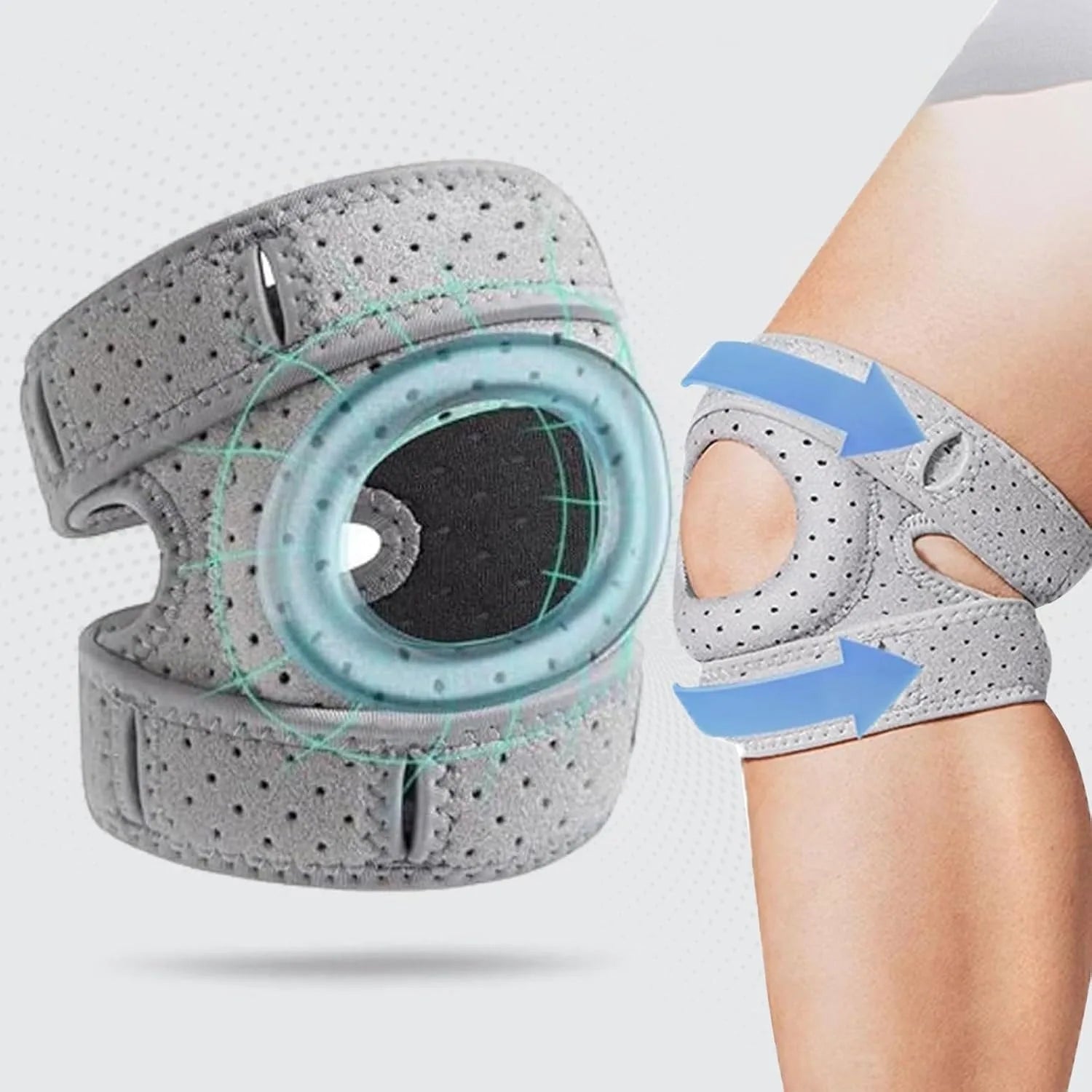 Breathable Patella Knee Band Sports Knee Support Brace Joint Protection Patella Strap For Men Women Running Fitness