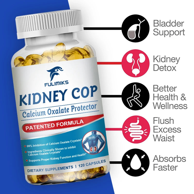 Premium Kidney Cop Capsules, with Vitamin B6, Magnesium, Support Bladder Health, Kidney Detoxification, Suitable, Men & Women