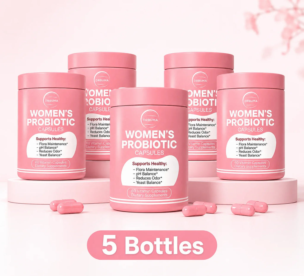 60-Capsule Probiotic Supplement for Women, Ideal Daily Dietary Nutritional Supplement, Portable Pink Bottle, Daily Care Partner for Females, Easy to Carry for Home, Office and Travel Use, Nutritional Supplement for Women’s Vibrant Lifestyle