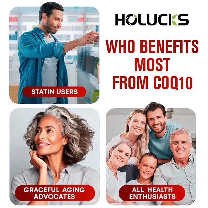 Buy 1 Get 1 Free! CoQ10 500mg Supplement, for Heart Health, Energy Production & Antioxidant, Promotes Radiance, Men & Women
