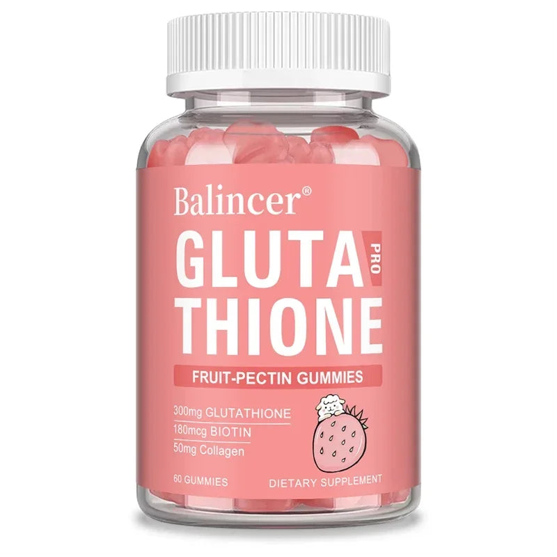 Glutathione Collagen Gummies, Brightening and Anti-aging, Supports Hair, Skin and Nail Health, Glutathione Supplement for Aldult