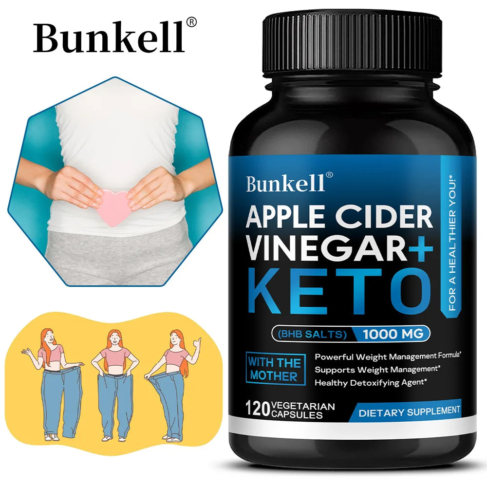 Apple Cider Vinegar Keto Capsules, Weight Management, Metabolism, Digestive Health, Detoxification Dietary Supplement