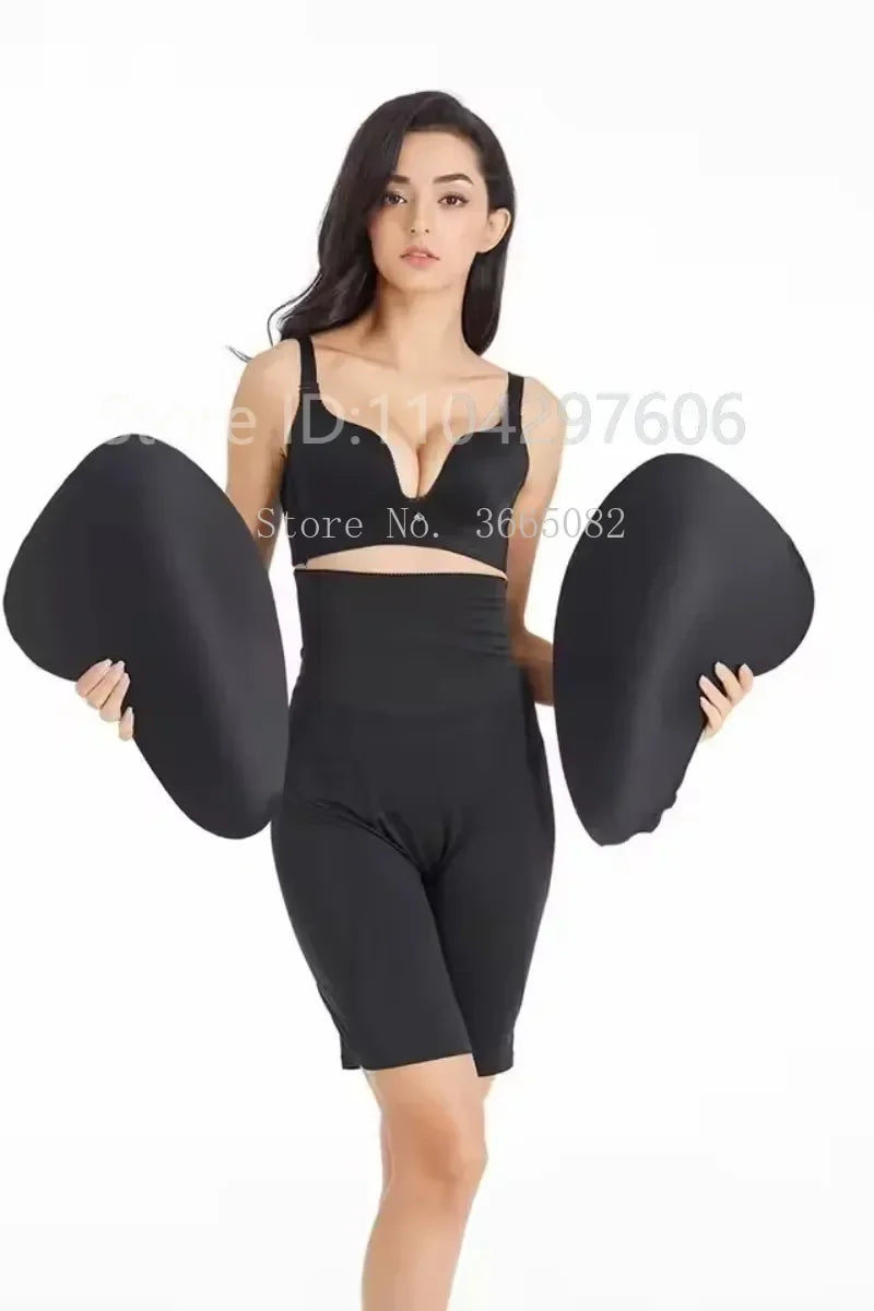 2pcs Sponge Padded Women Butt Hip Up Padded Enhancing Lifter Contour Buttock Shaper Hip Butt Thigh To Full Buttocks Enlarge Hip