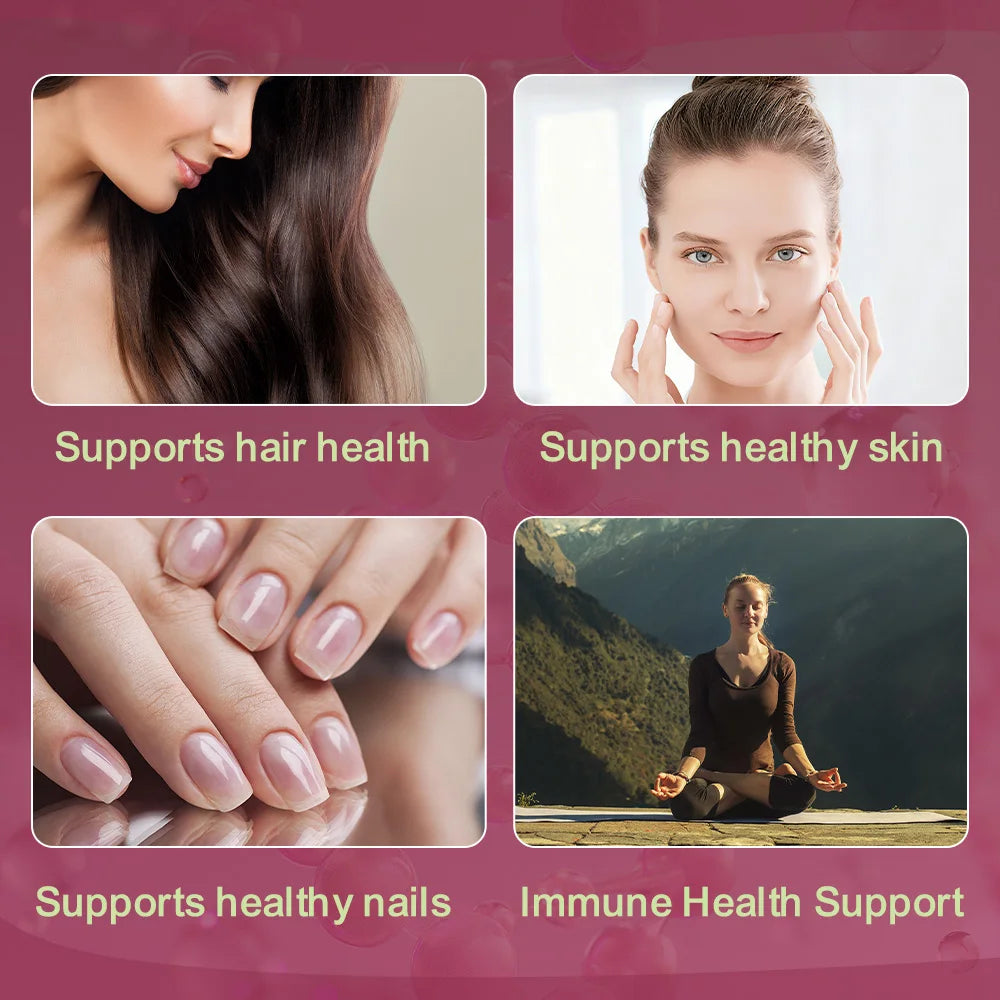 Women Daily Multivitamin Multimineral Capsules, Biotin, Support Hair Skin Nail Joint Bone Heart Health, Boost Energy & Immunity