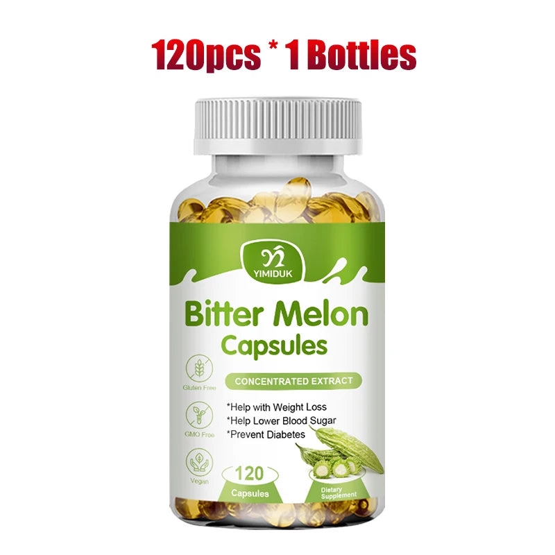 Buy 1 Get 1 Free! Bitter Melon Extract Supplement, for Natural Blood Sugar, Metabolism Booster & Weight Management Aid, Vegan