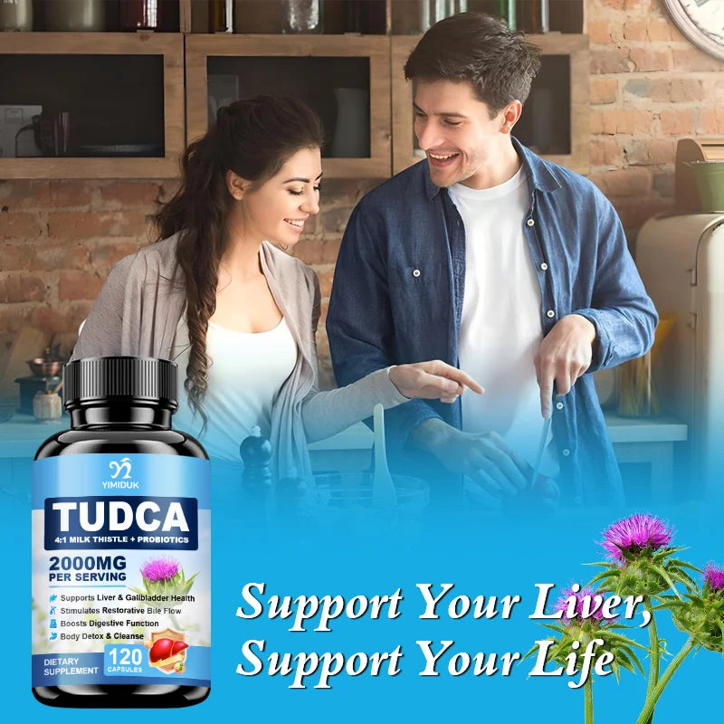 TUDCA Bile Salt Complex Supplement, Support Liver Detox & Anti-Aging, Digestive Health Immune System Men & Women