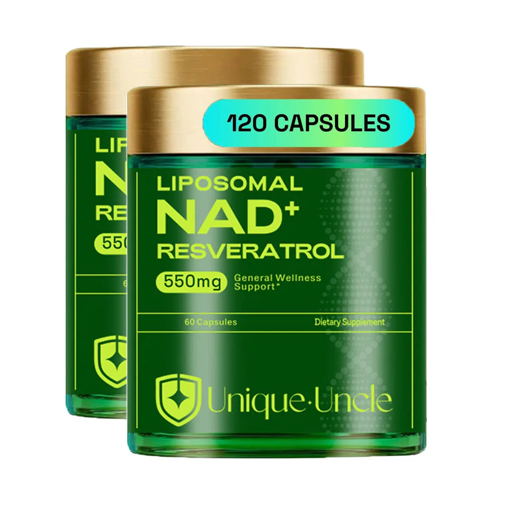 NAD Resveratrol Supplement for Women & Men. Support Cellular Healthy, Energy & Health Aging. NMN Supplement Alternative - 550mg