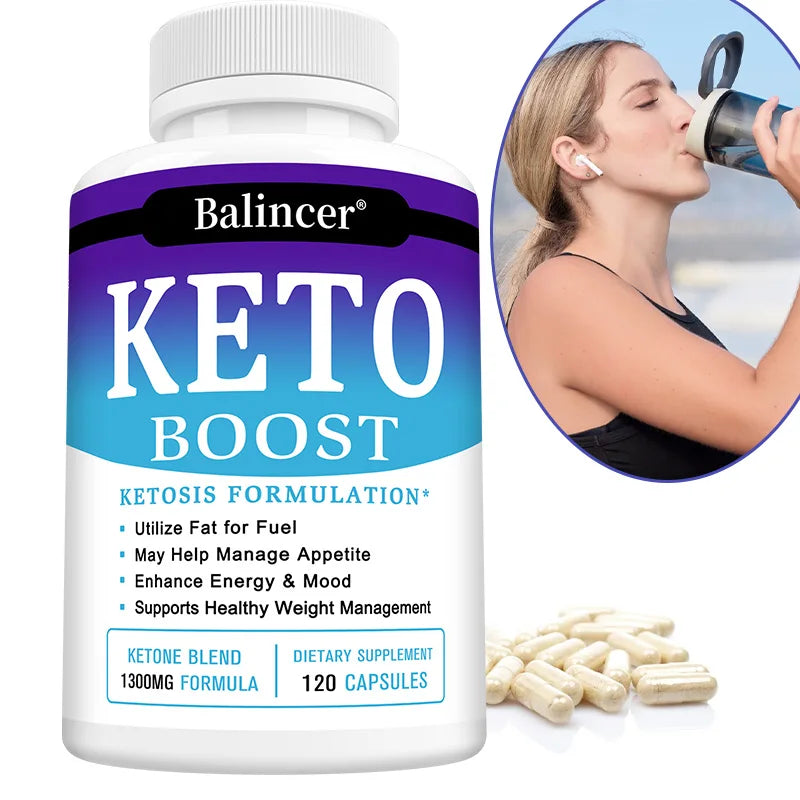 Weight Loss Organic Keto Detox Capsules Flat Belly Deep Cleansing Provides Energy Fat Burning Appetite Suppressant Supplements