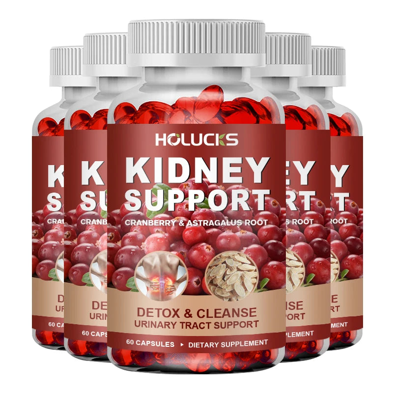 Kidney Cleanse Detox & Repair Supplement, with Astragalus Root, Cranberry, Support Urinary Tract & Immune Health, Daily Energy