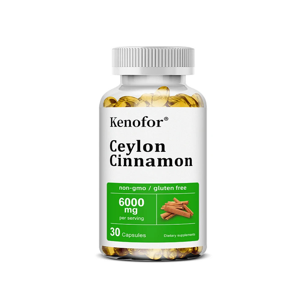 Ceylon Cinnamon Capsules, Support Joint Mobility, Bone Comfort, Digestive, Cardiovascular Wellness, Antioxidant & Immune Balance
