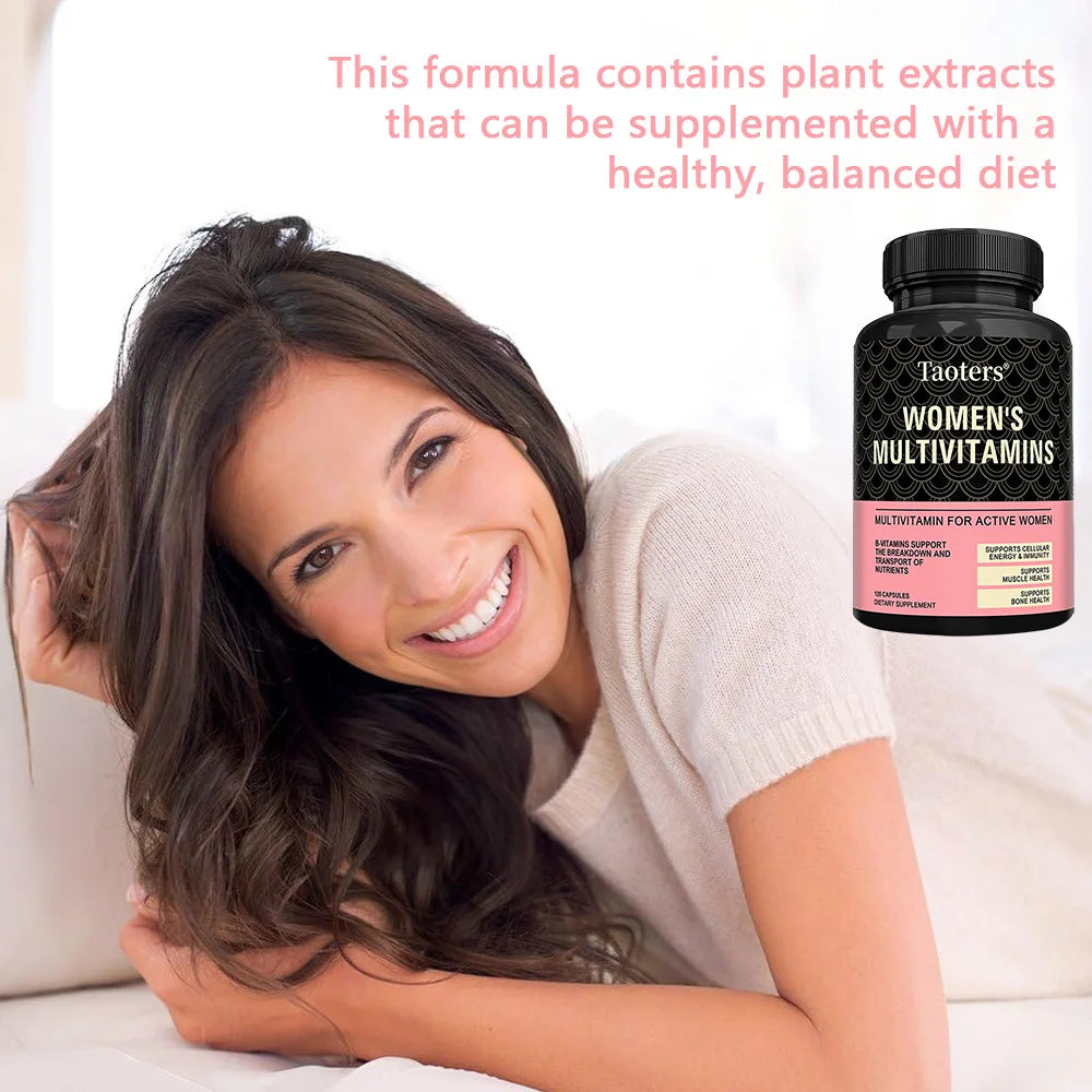 Multivitamin for Women-with Vitamin B12,A,D,C,Zinc,Magnesium & More for Complete Daily Support,Bioavailable Vitamins for Women