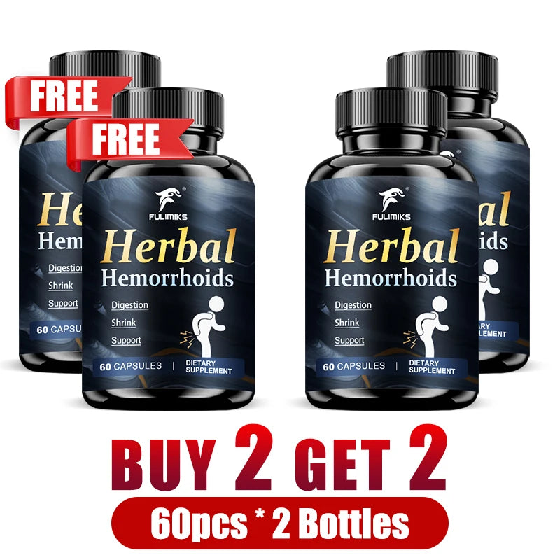 Buy 2 Get 2 Free! High-quality Hem Supplements Capsules, with Ginger Root, Panax Ginseng Extract, for Immune, Overall Health