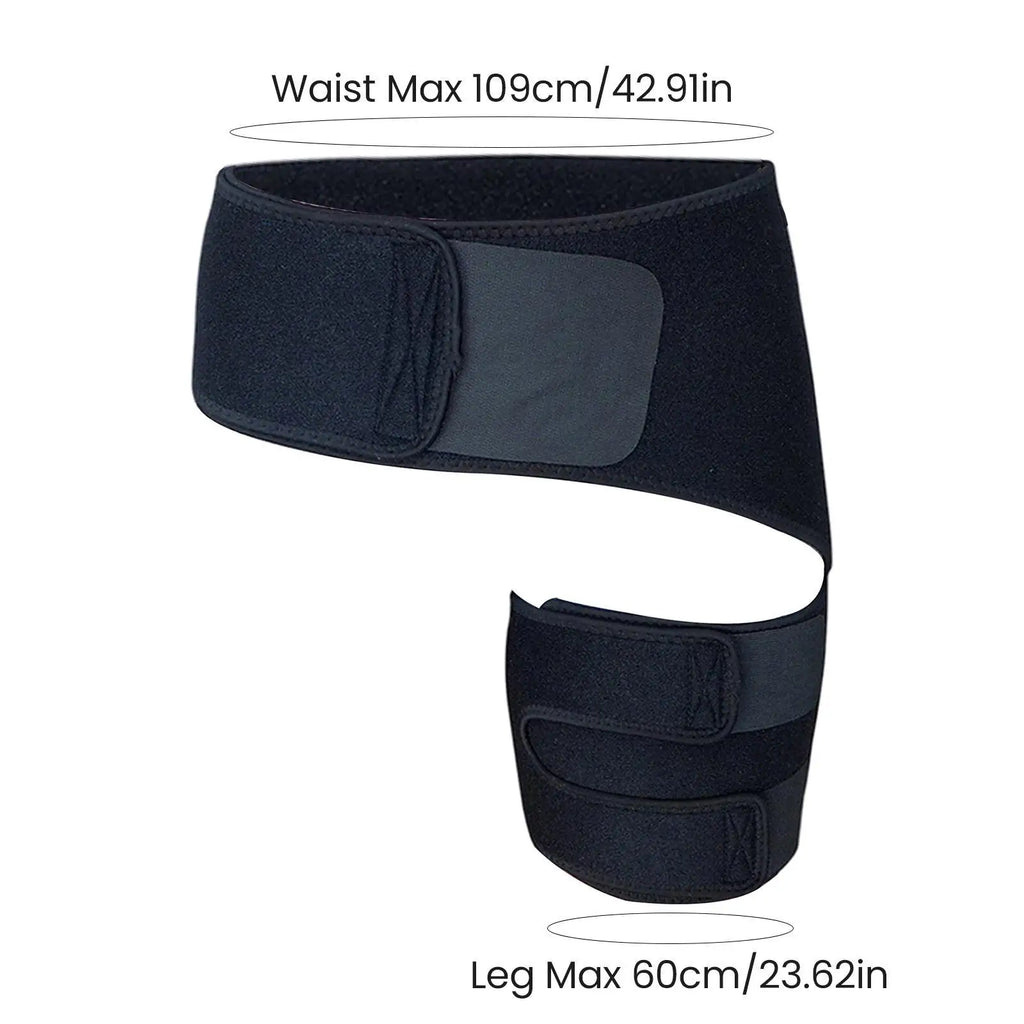 Groin Hip Brace Thigh Support Compression Wrap Belt Adjustable Sport Protect for Hamstring Muscles Joints Bodybuilding Women Men