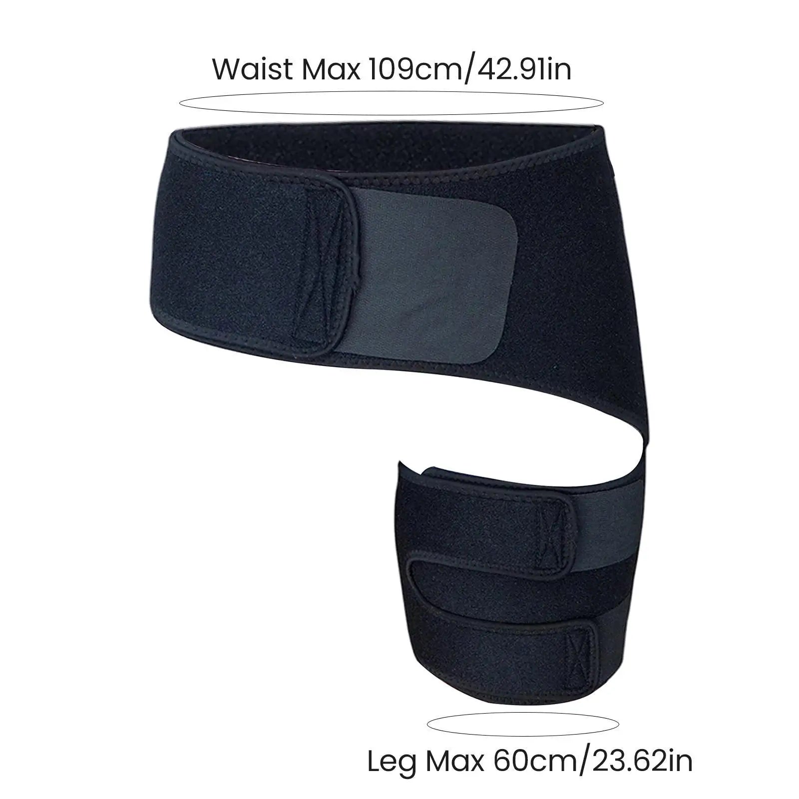 Groin Hip Brace Thigh Support Compression Wrap Belt Adjustable Sport Protect for Hamstring Muscles Joints Bodybuilding Women Men