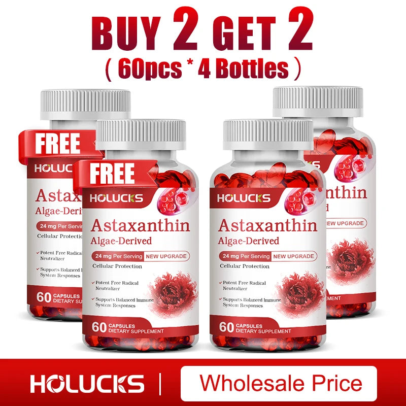 Astaxanthin 24mg Supplement, for Cardiovascular Health, Anti-aging,Support Eye,Skin,Joint, Heart & Immune Health, Antioxidant
