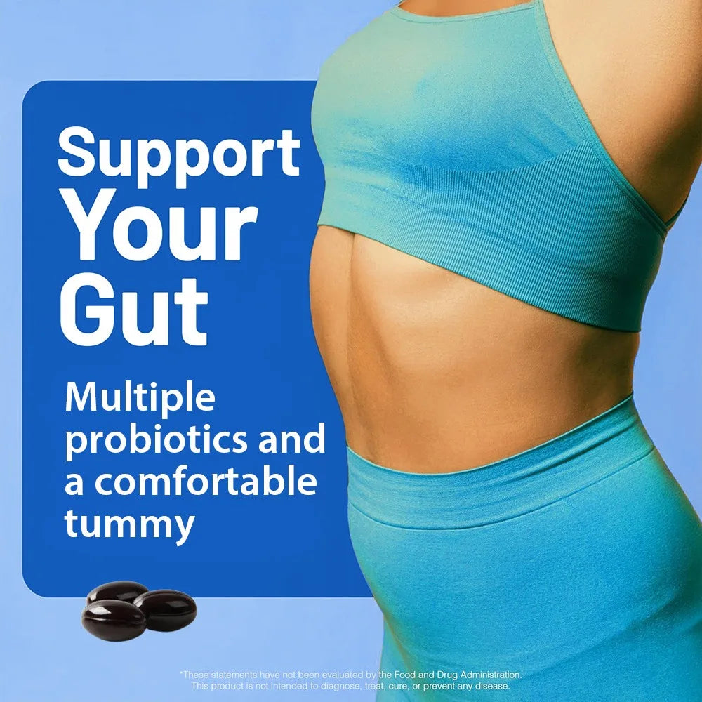 Prebiotics and Probiotics Gut Health Supplement - Digestive Health Acidophilus Probiotic Capsules with Men and Women